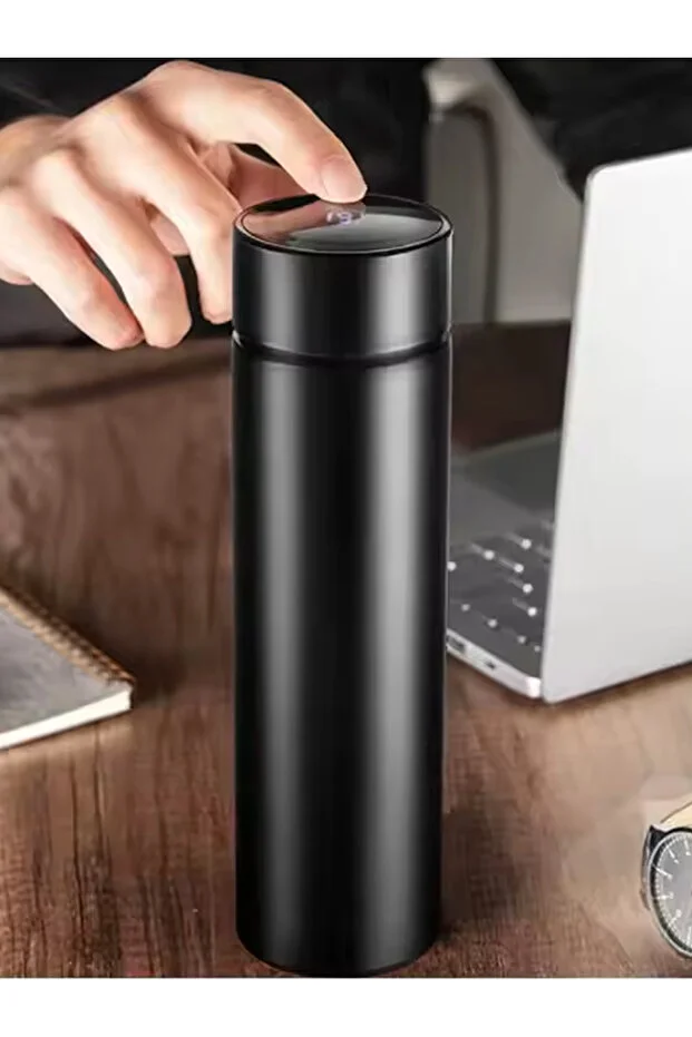 Dijital Isı Göstergeli Çelik Termos